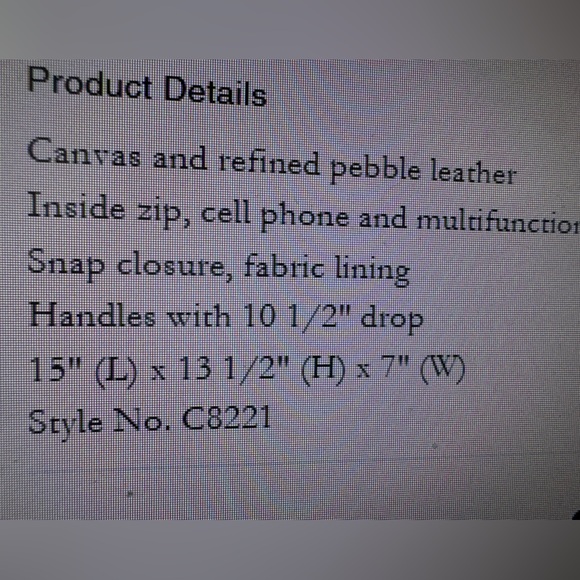 Coach Gray Tote Bag with Black Accents - Picture 8 of 8